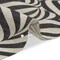 1 Yard Black and Beige Swirling Stripes Lightweight Linen Woven